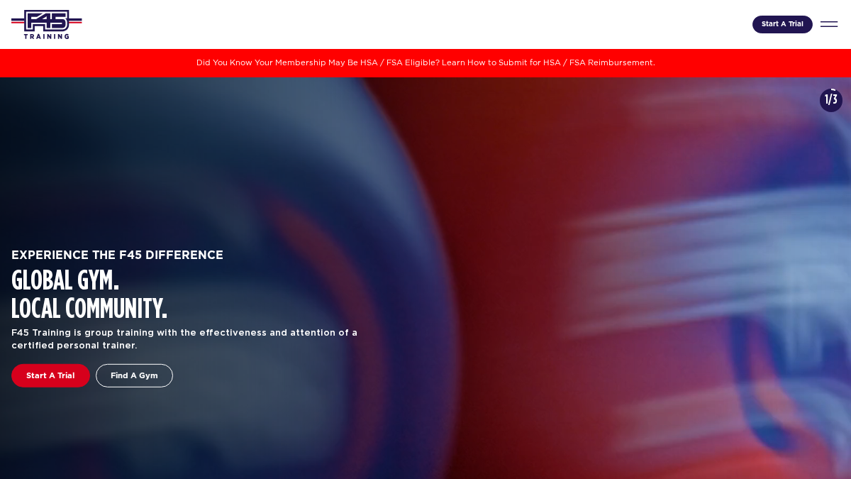 f45training.com 官网首页截图