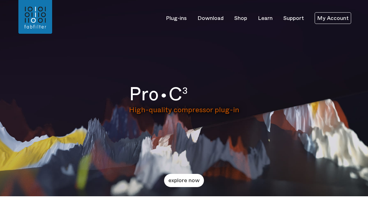 fabfilter.com 官网首页截图