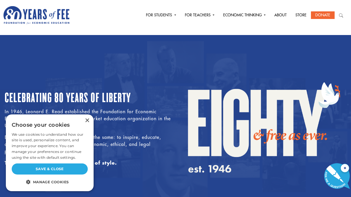 fee.org 官网首页截图