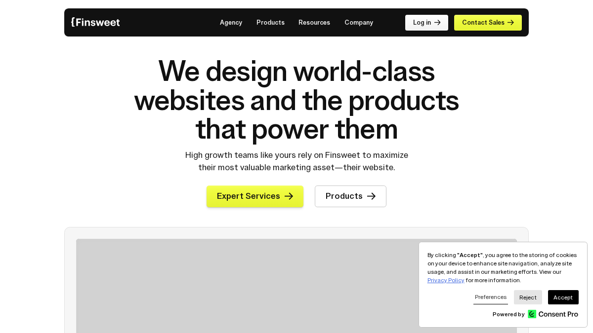 finsweet.com 官网首页截图