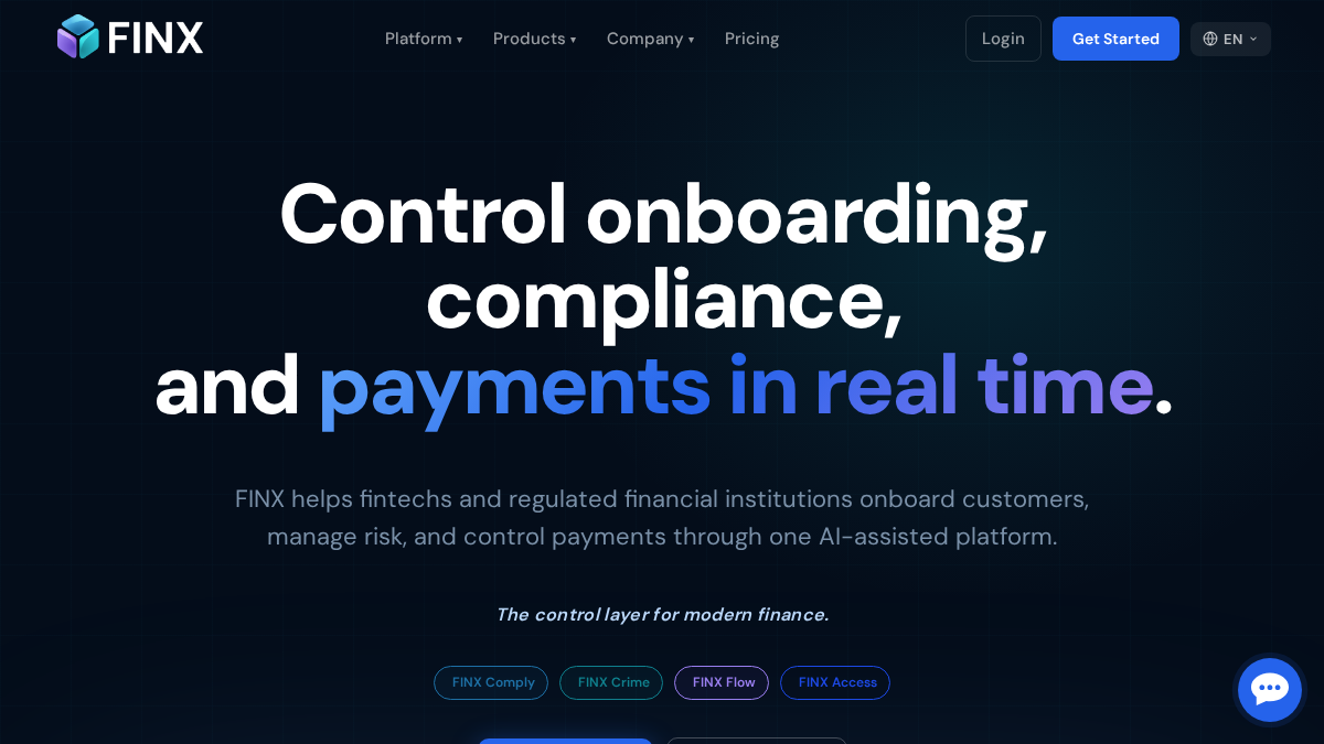 finx.global 官网首页截图