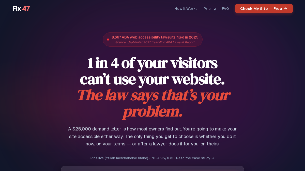 fix47.com 官网首页截图