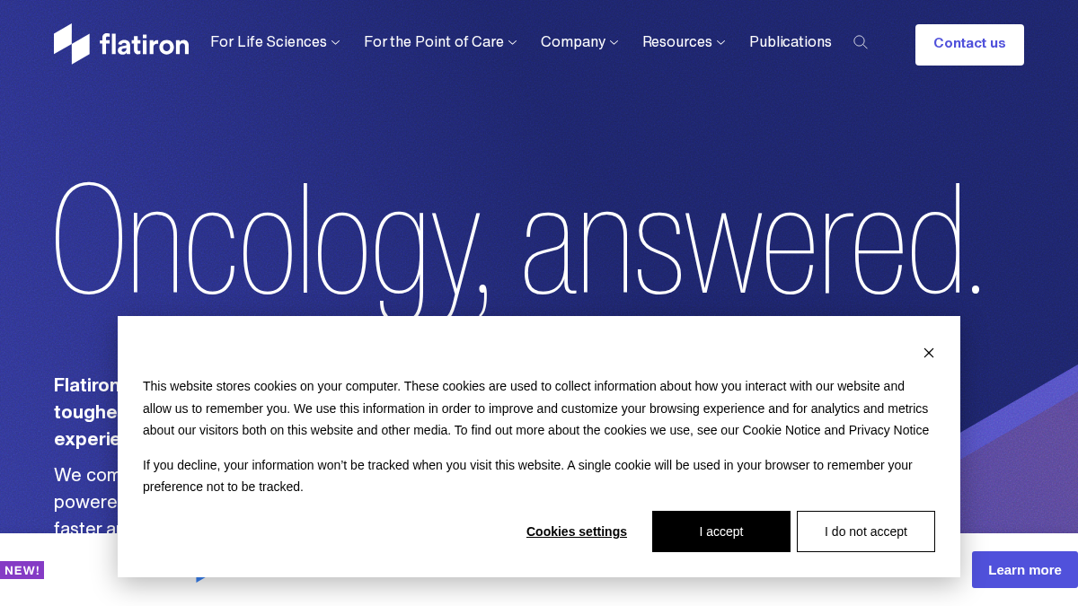flatiron.com 官网首页截图