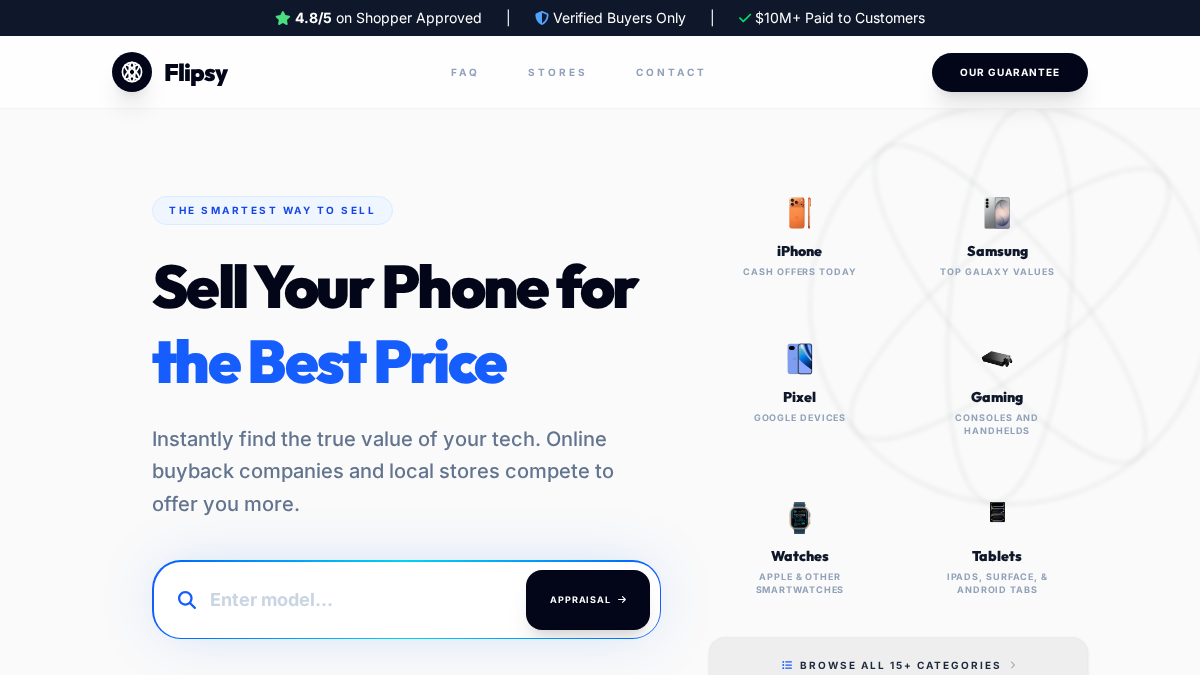 flipsy.com 官网首页截图
