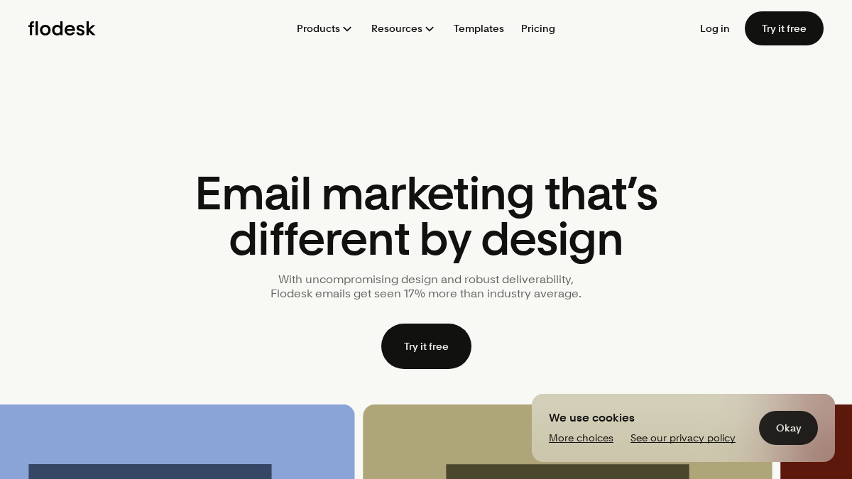 flodesk.com 官网首页截图