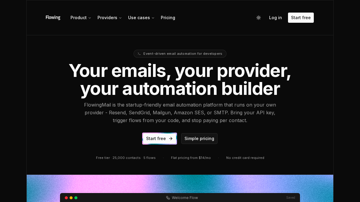 flowingmail.com 官网首页截图
