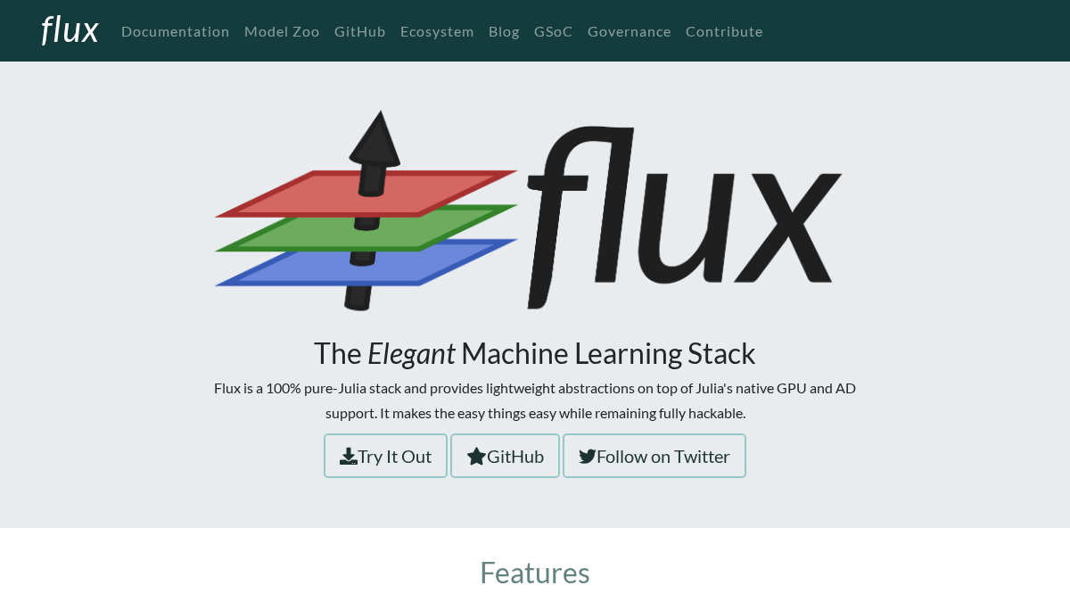 fluxml.ai 官网首页截图