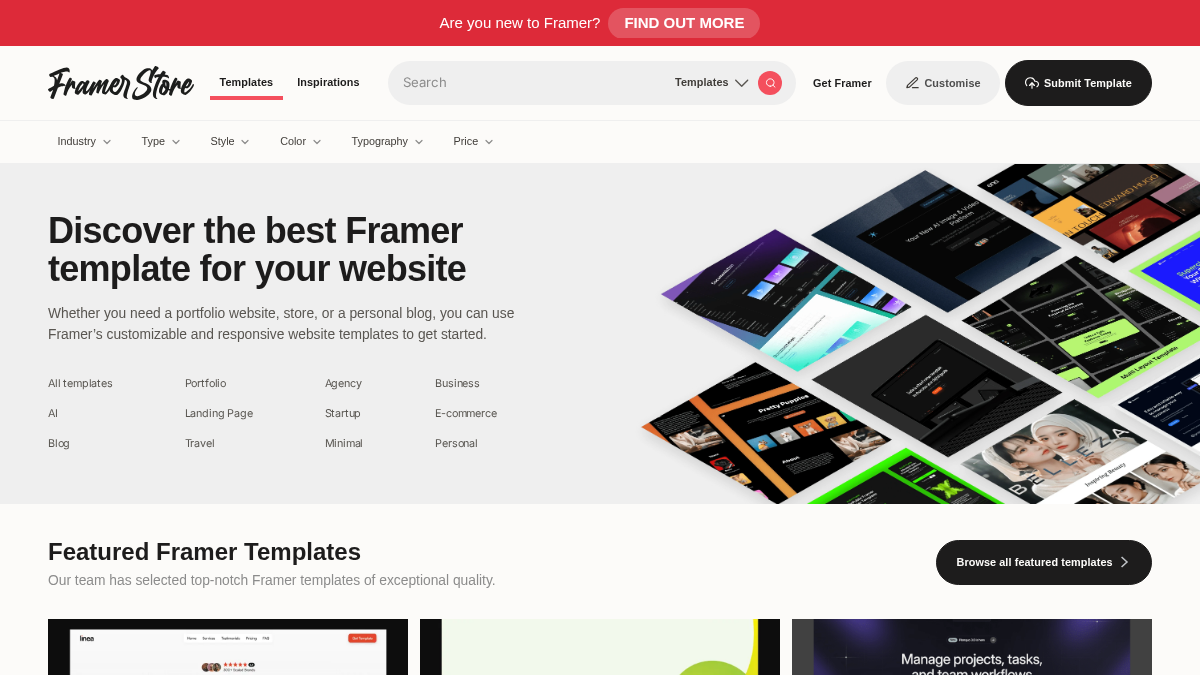 framerstore.com 官网首页截图