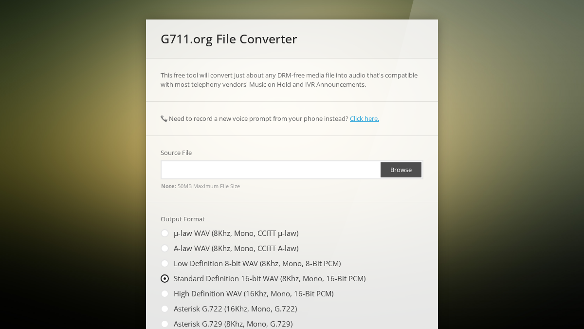 g711.org 官网首页截图