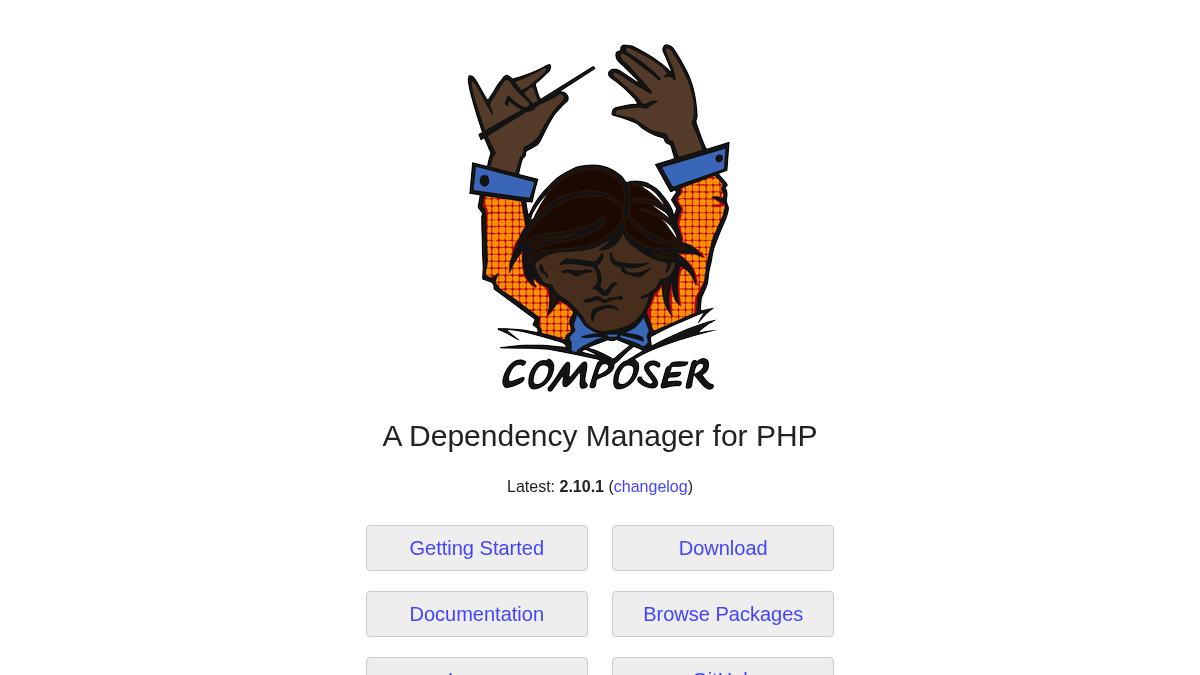 getcomposer.org 官网首页截图