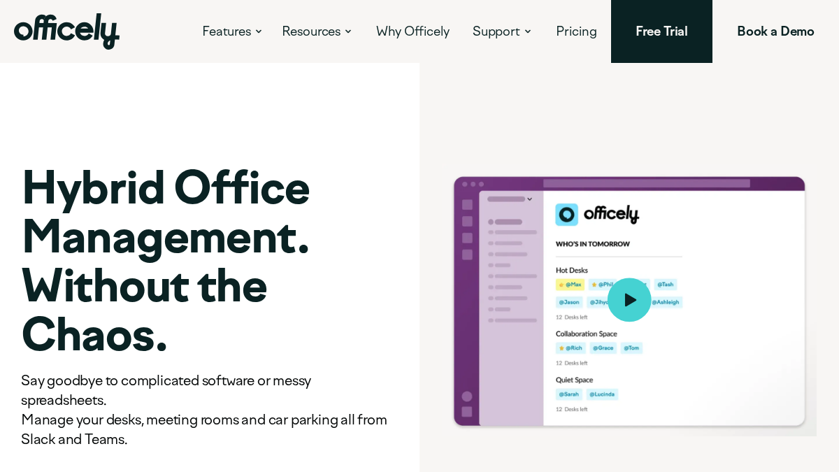 getofficely.com 官网首页截图