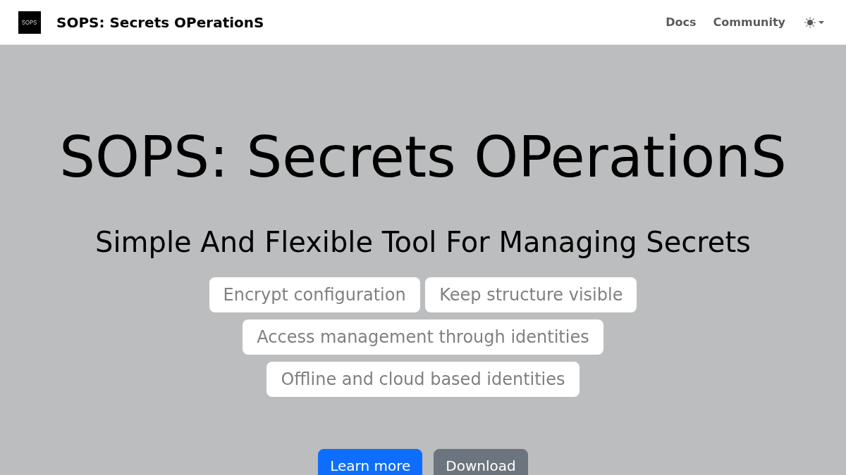 getsops.io 官网首页截图
