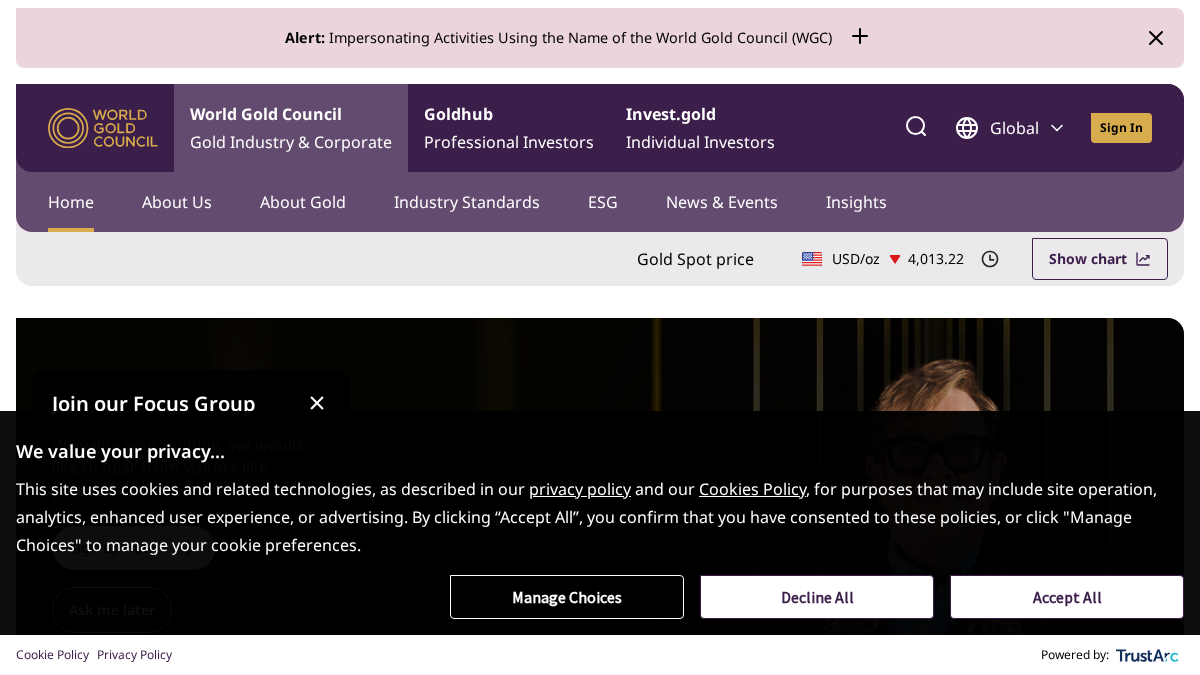 gold.org 官网首页截图
