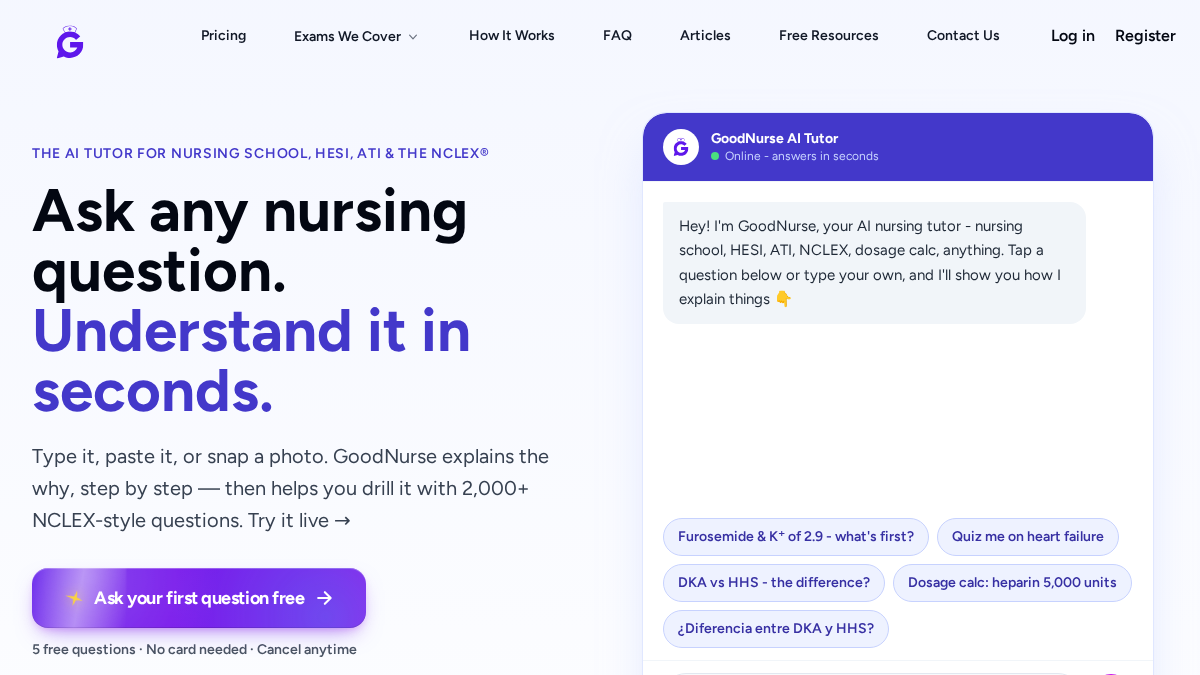 goodnurse.com 官网首页截图