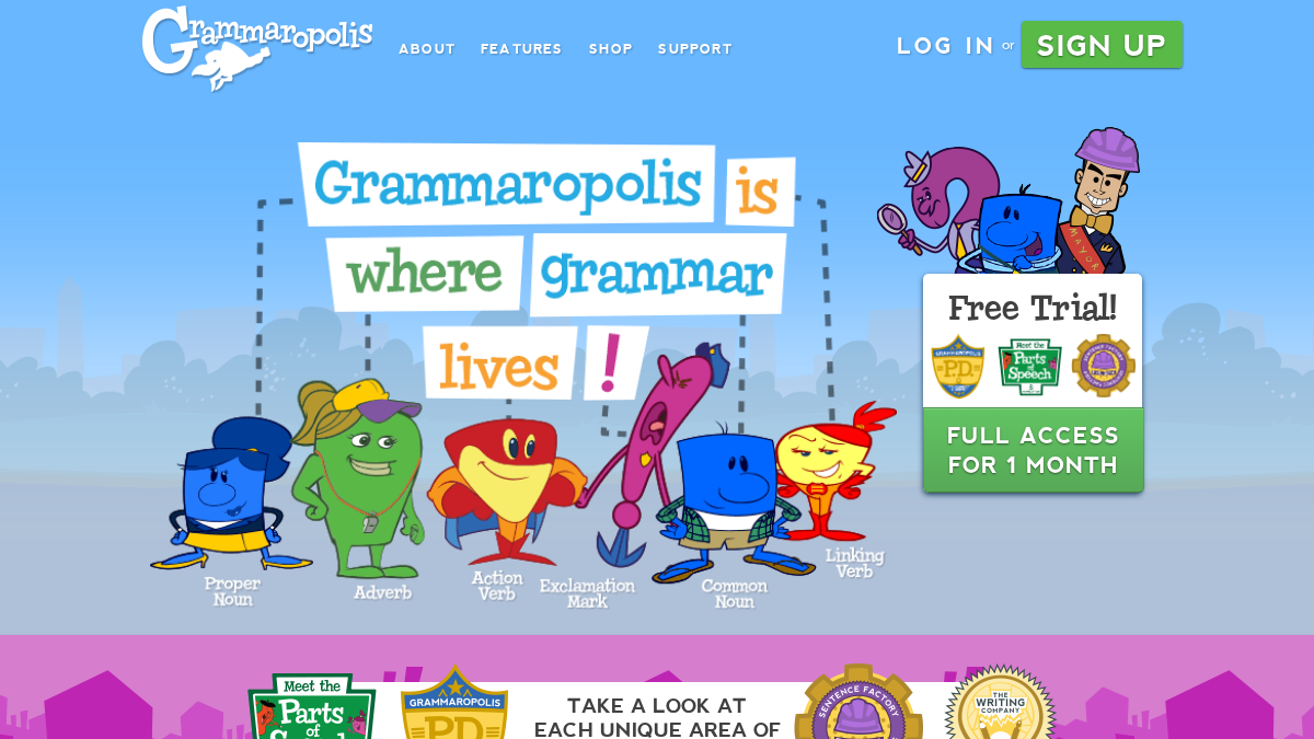 grammaropolis.com 官网首页截图