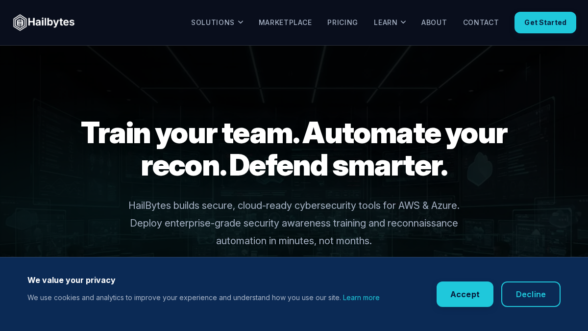 hailbytes.com 官网首页截图