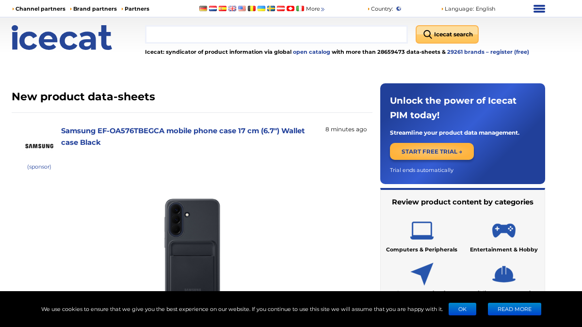 icecat.us 官网首页截图