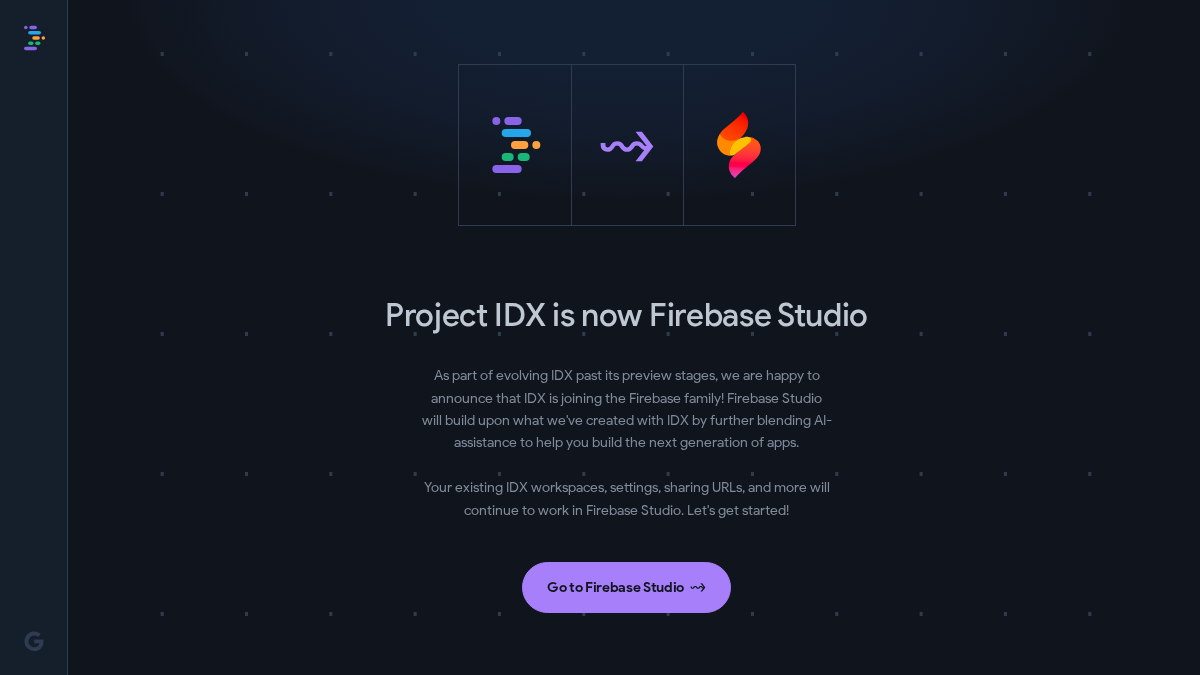 idx.dev 官网首页截图