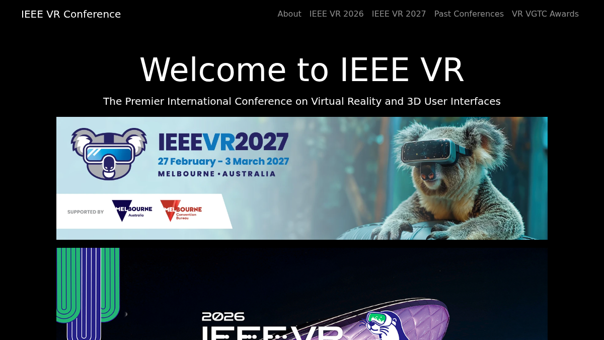 ieeevr.org 官网首页截图