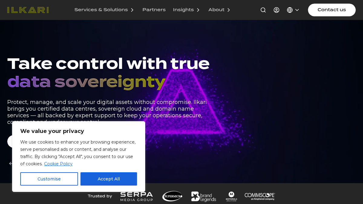 ilkari.tech 官网首页截图