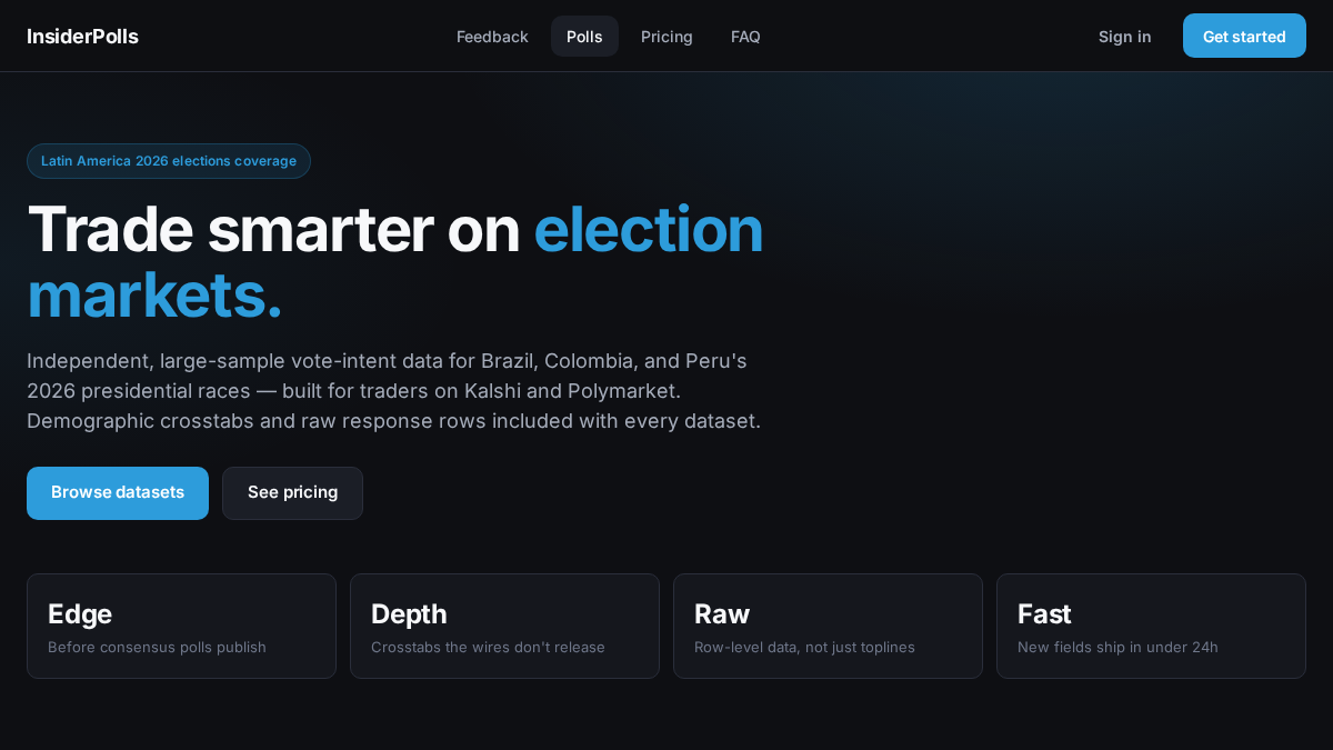 insiderpolls.com 官网首页截图