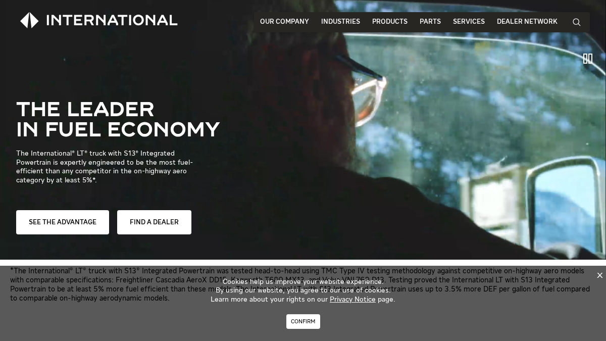 international.com 官网首页截图