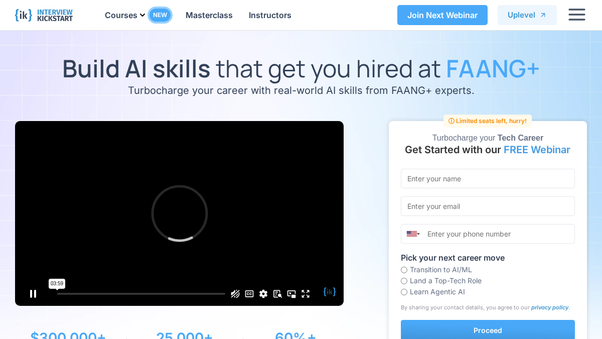 interviewkickstart.com 官网首页截图