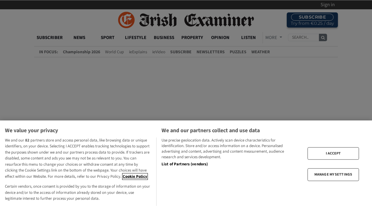 irishexaminer.com 官网首页截图