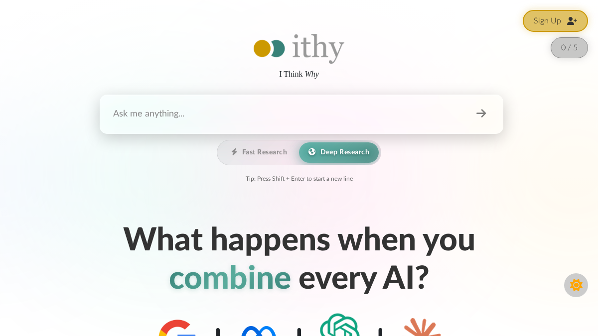ithy.com 官网首页截图