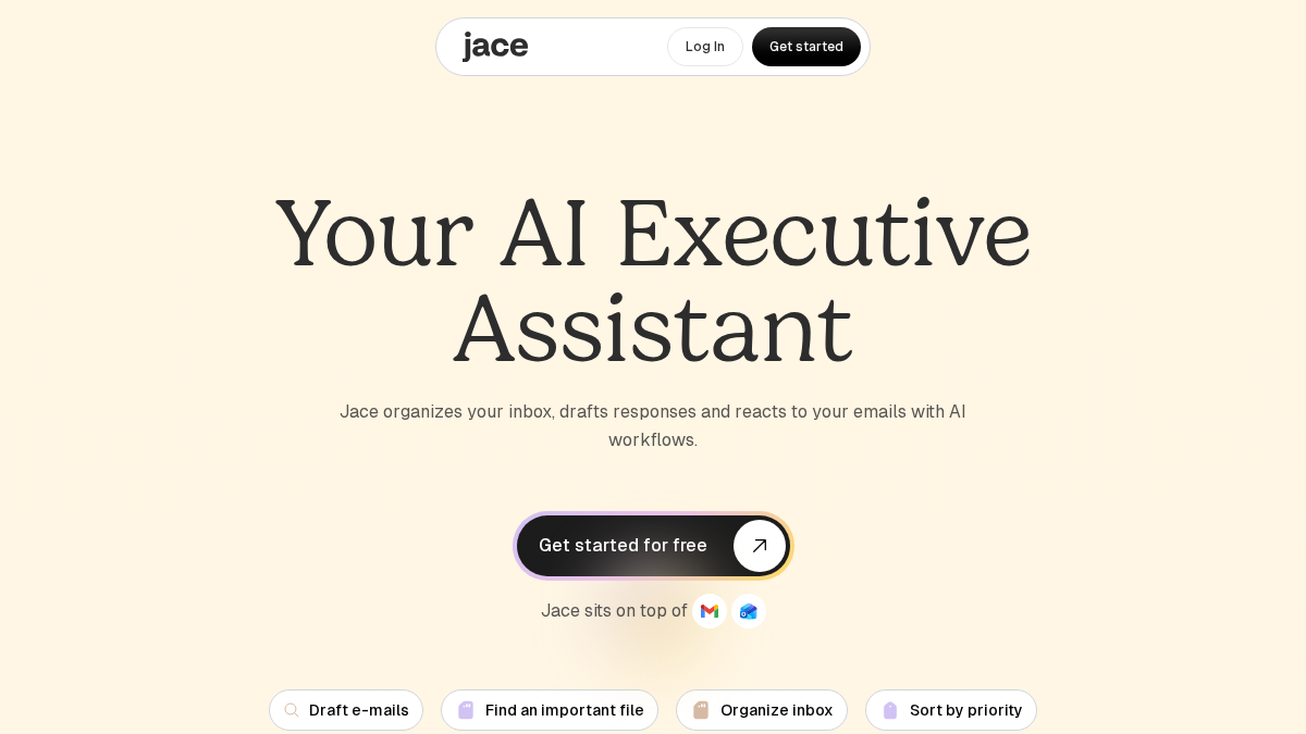 jace.ai 官网首页截图