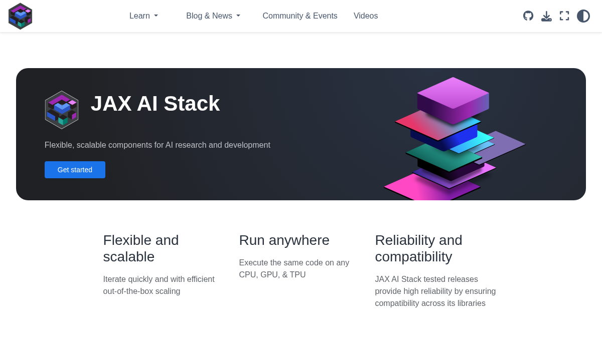 jaxstack.ai 官网首页截图