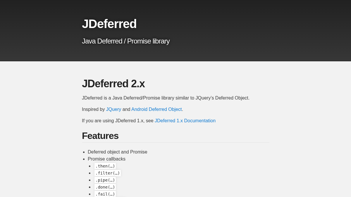 jdeferred.org 官网首页截图