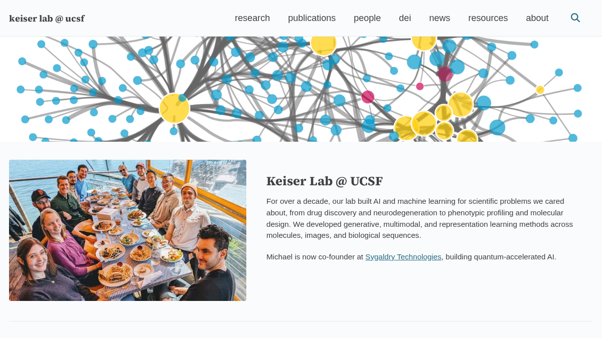 keiserlab.org 官网首页截图
