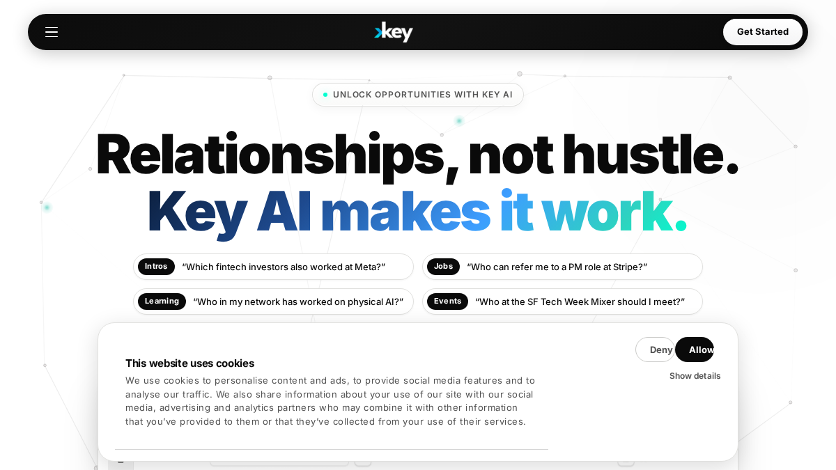 key.ai 官网首页截图