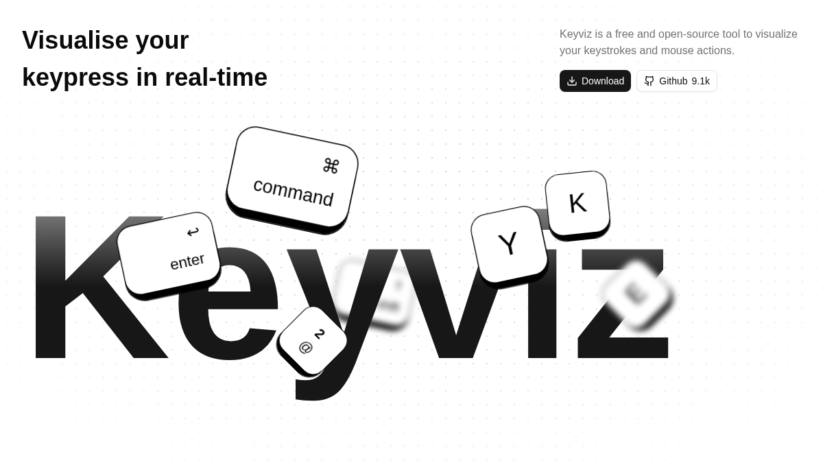 keyviz.org 官网首页截图