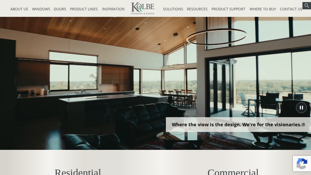 kolbewindows.com 官网首页截图