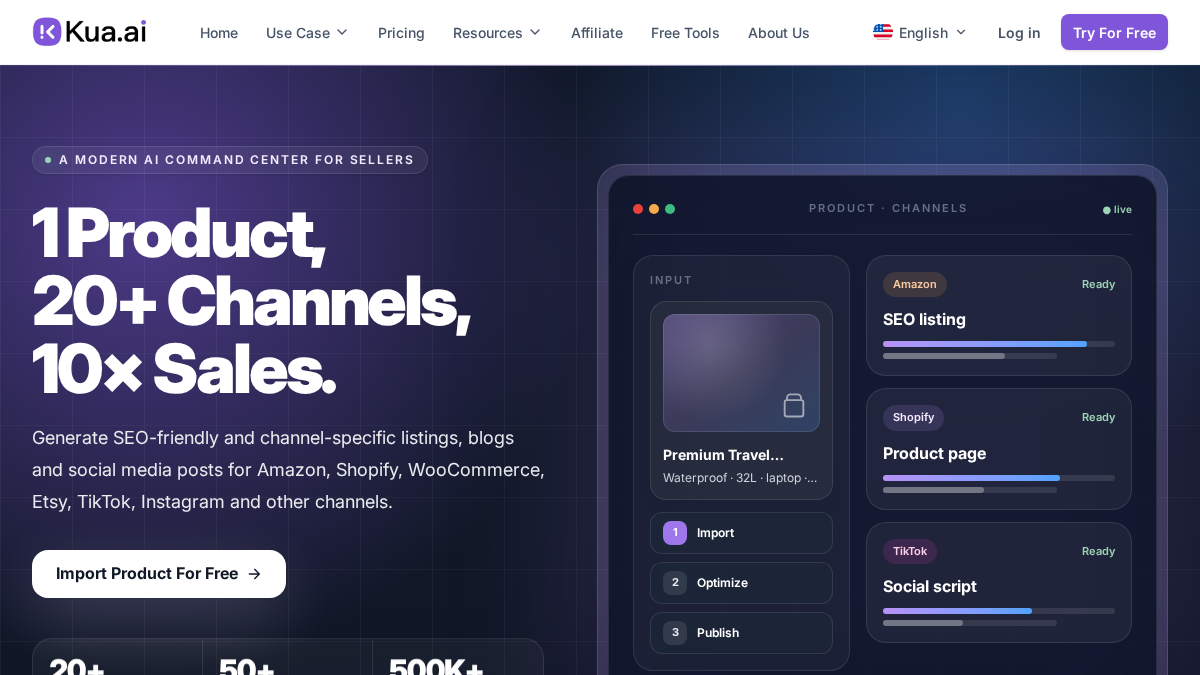 kua.ai 官网首页截图