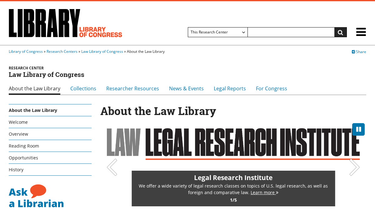law.gov 官网首页截图