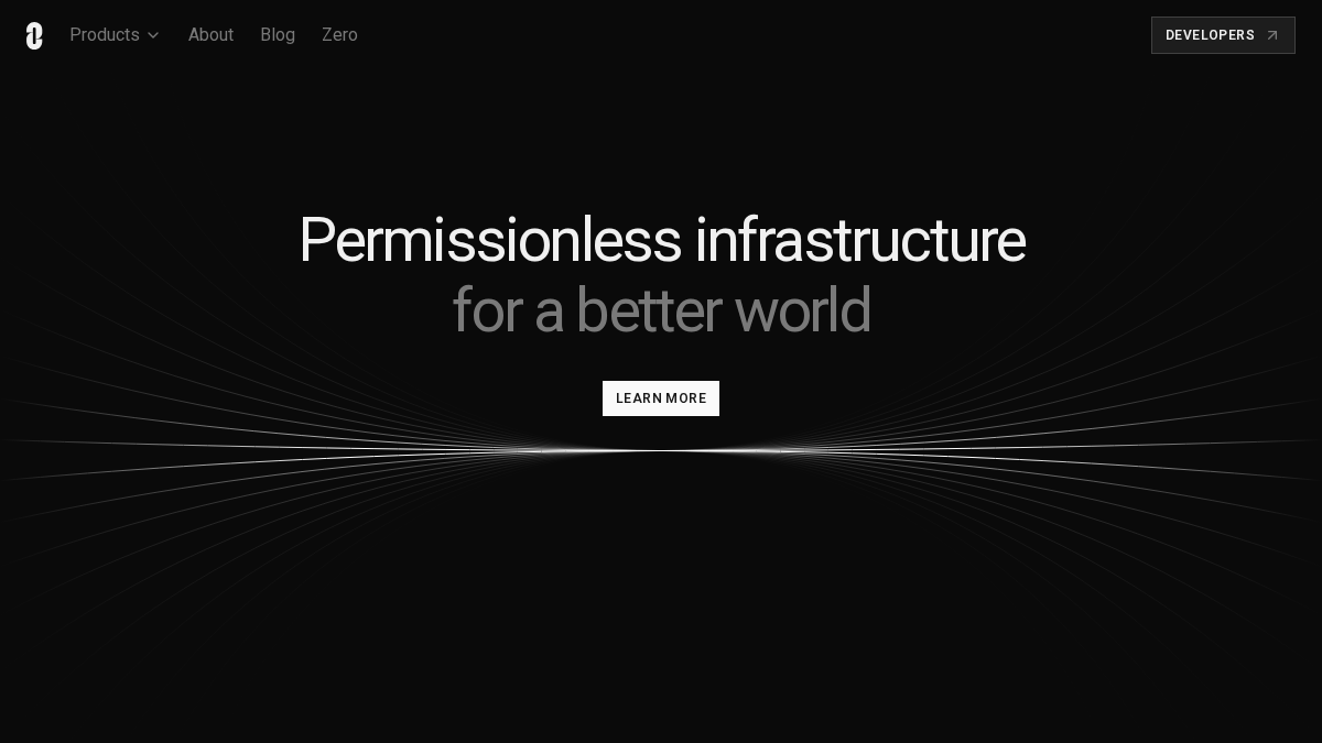 layerzero.network 官网首页截图
