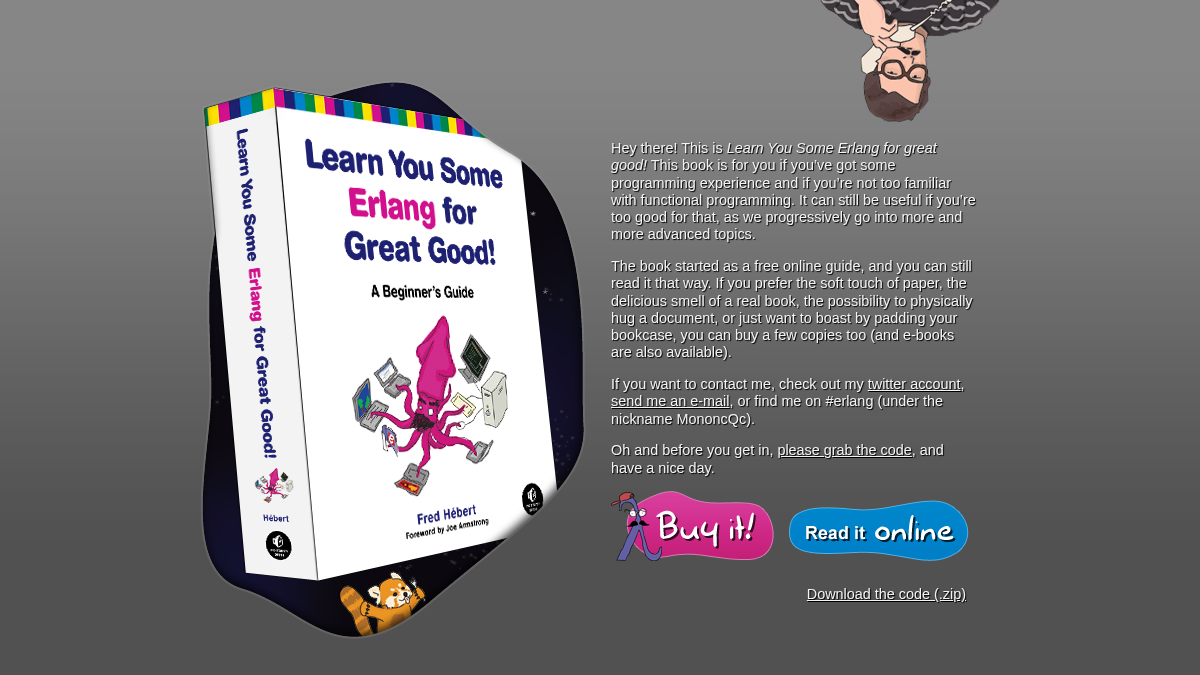 learnyousomeerlang.com 官网首页截图