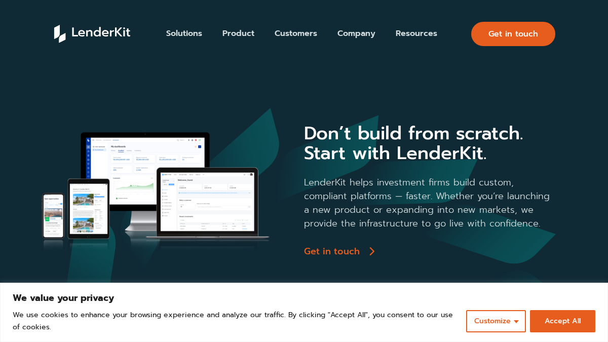 lenderkit.com 官网首页截图