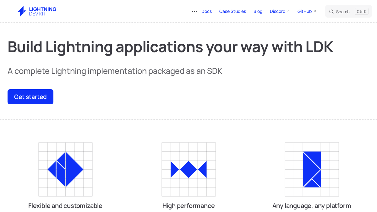 lightningdevkit.org 官网首页截图