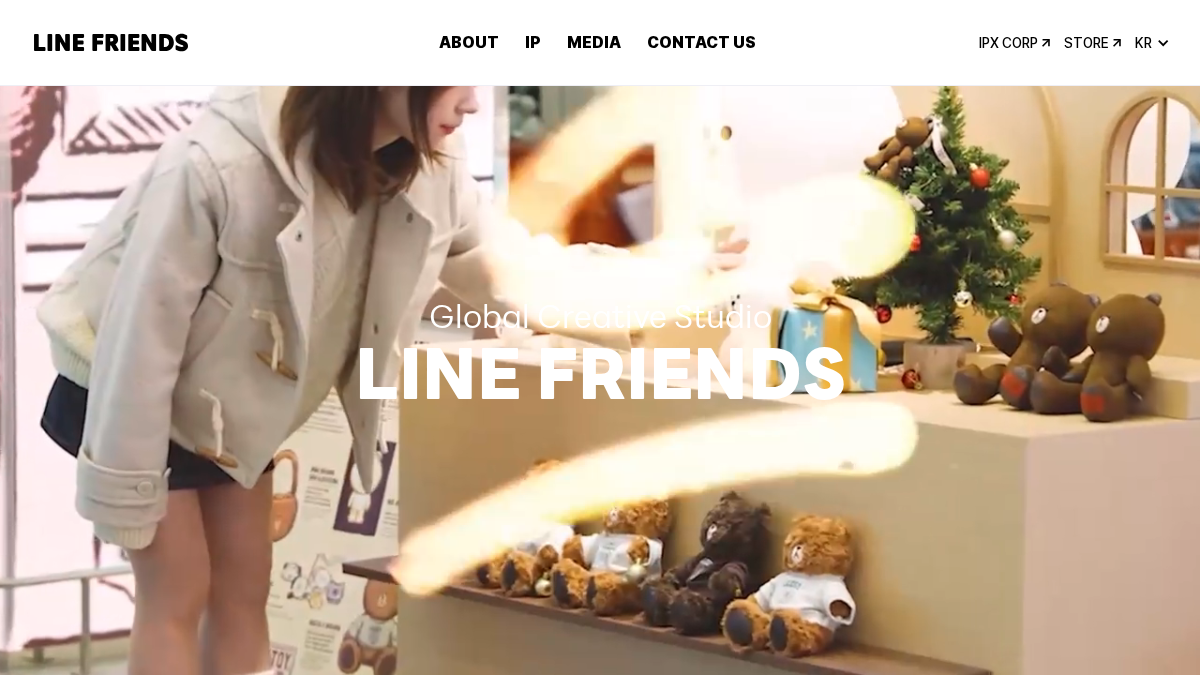 linefriends.com 官网首页截图