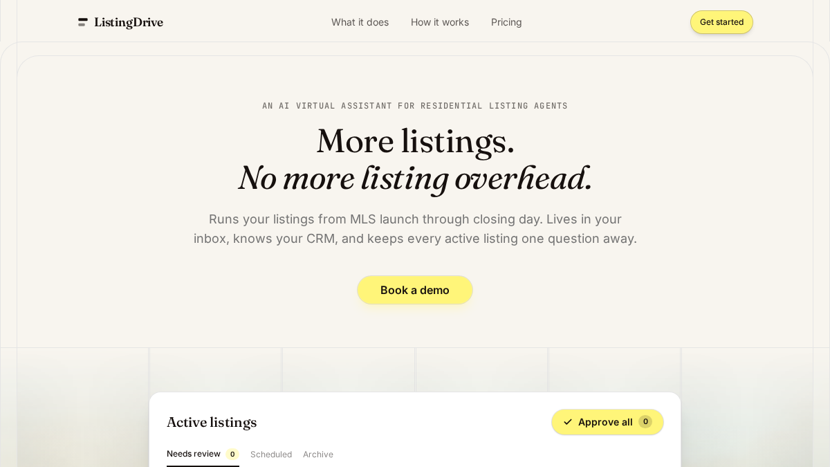 listingdrive.com 官网首页截图
