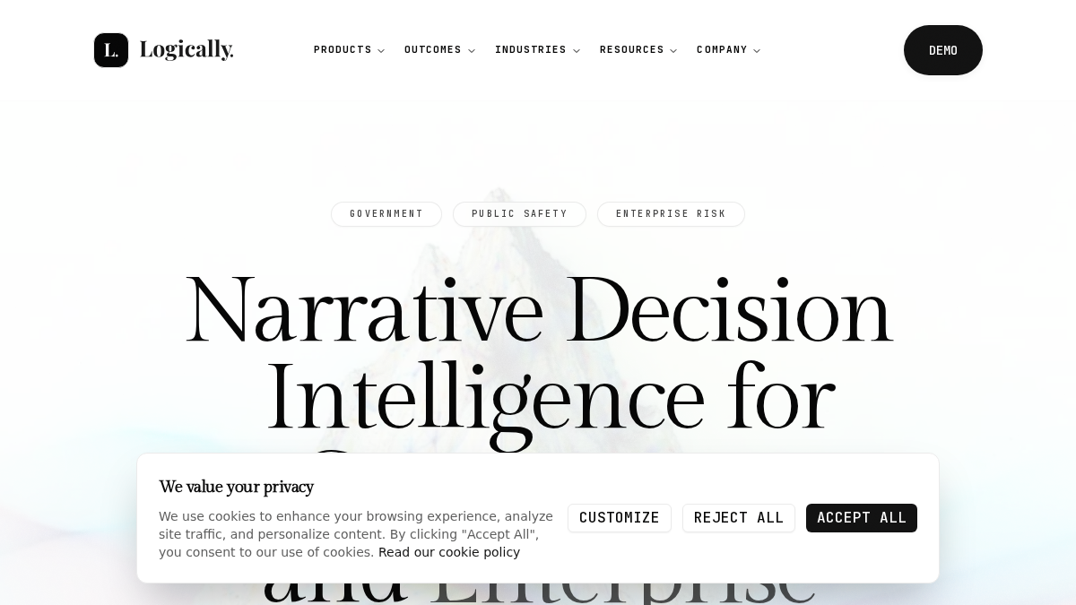 logically.ai 官网首页截图