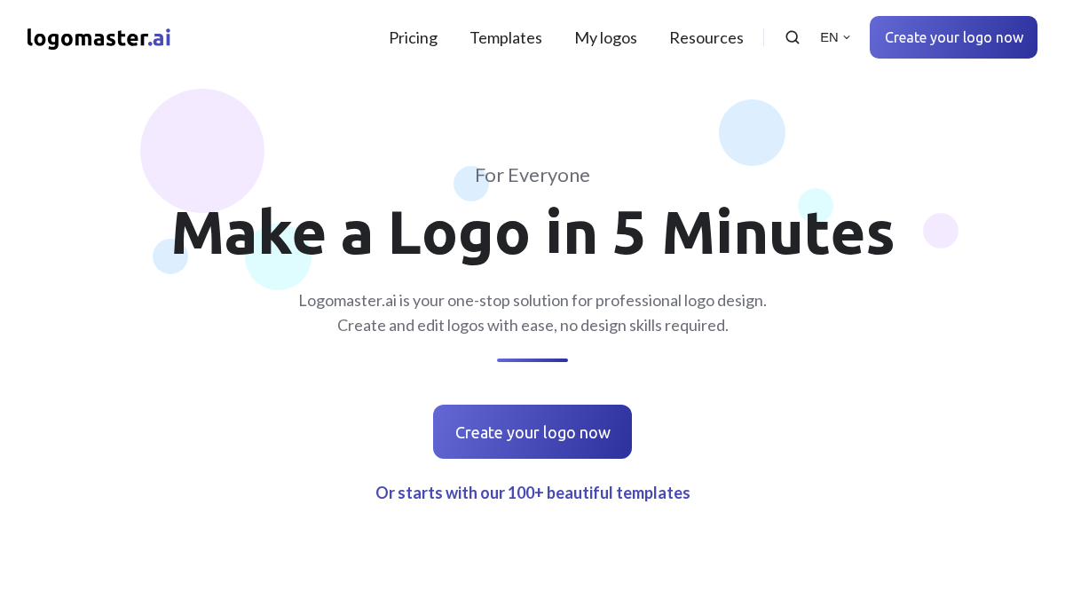 logomaster.ai 官网首页截图