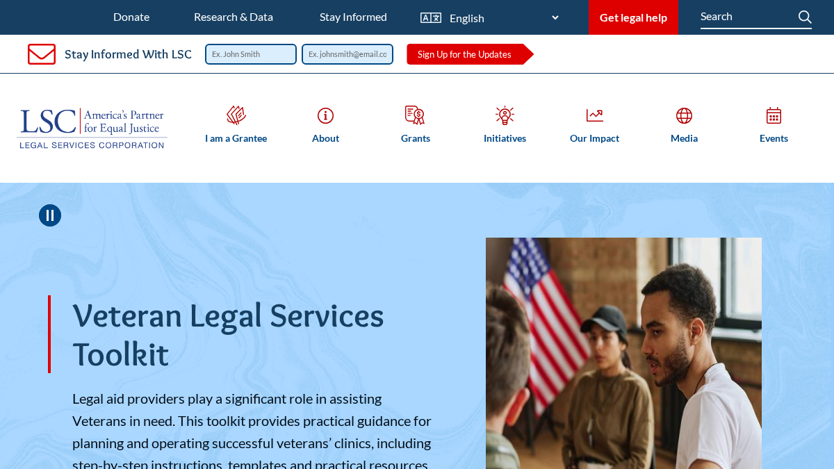 lsc.gov 官网首页截图