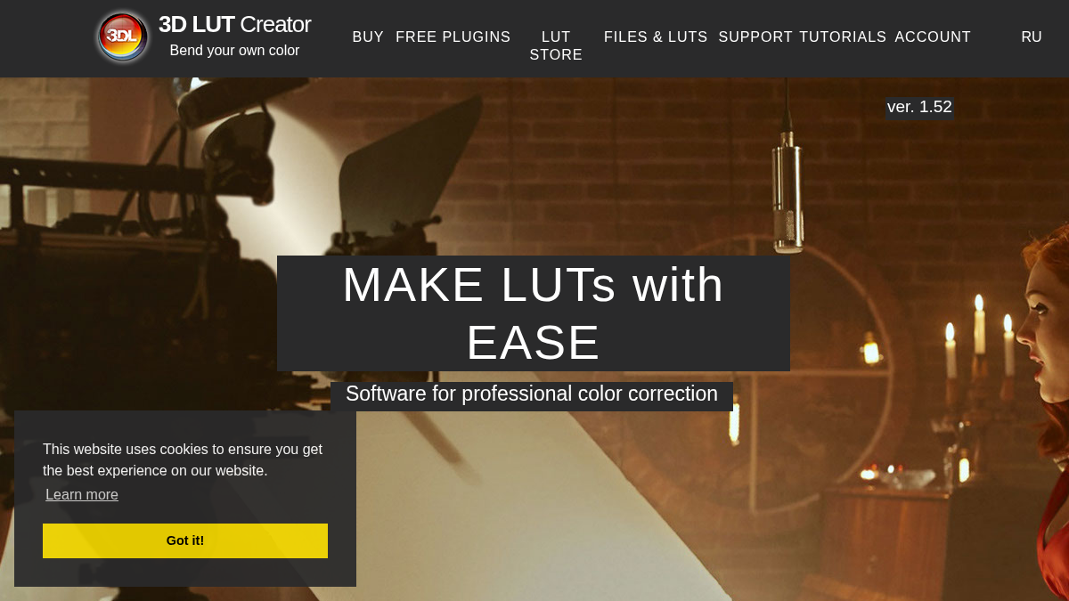 lutcreator.com 官网首页截图