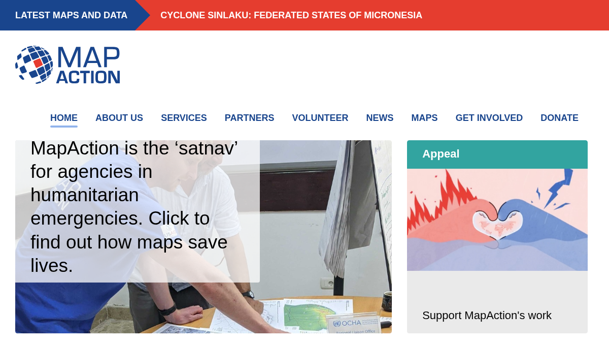 mapaction.org 官网首页截图