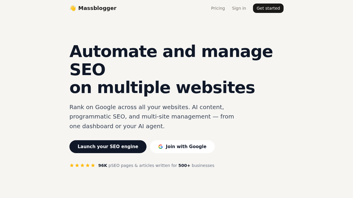 massblogger.com 官网首页截图